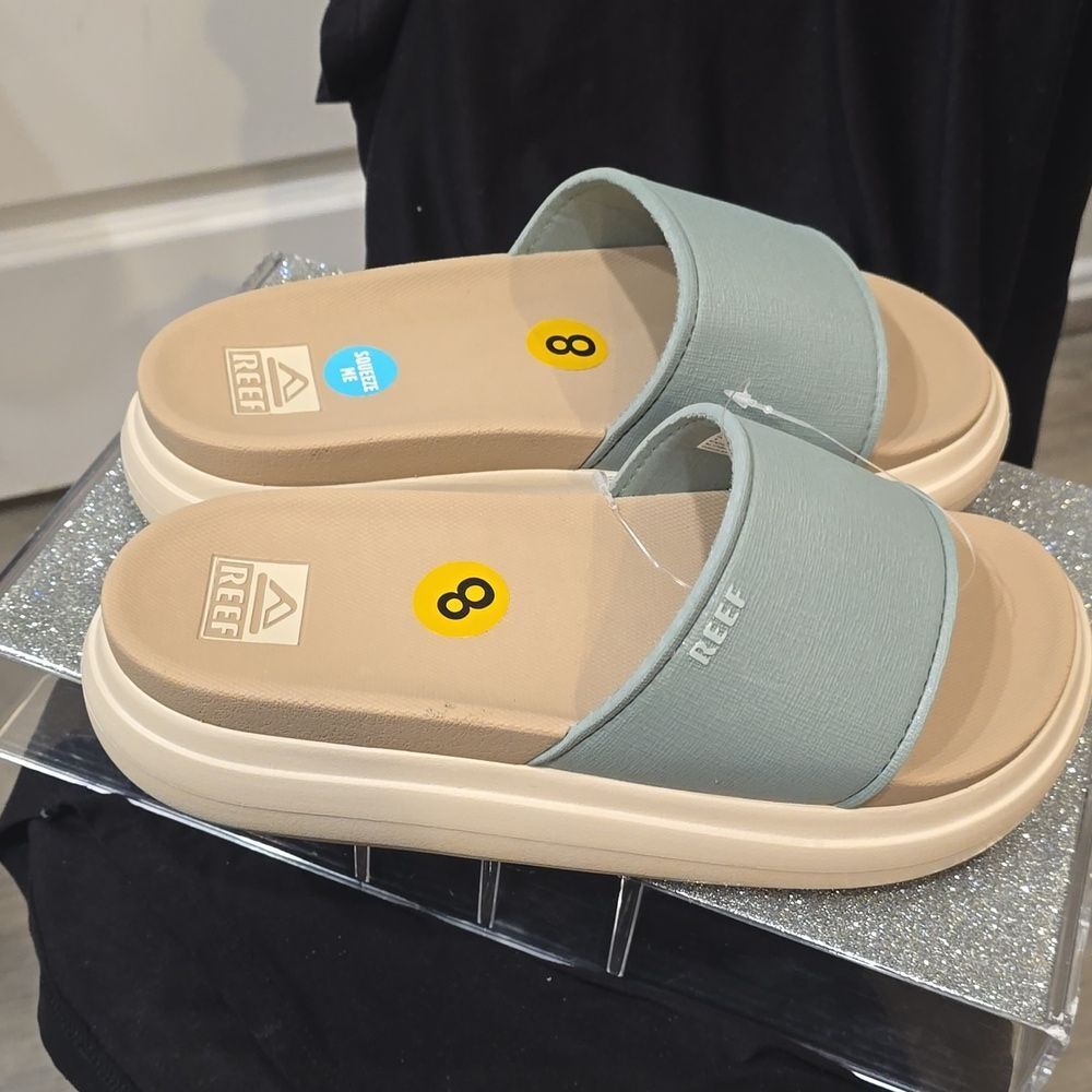 Reef Cushion Bondi Bay Slide Sandal- Frosty - Picture 13 of 14